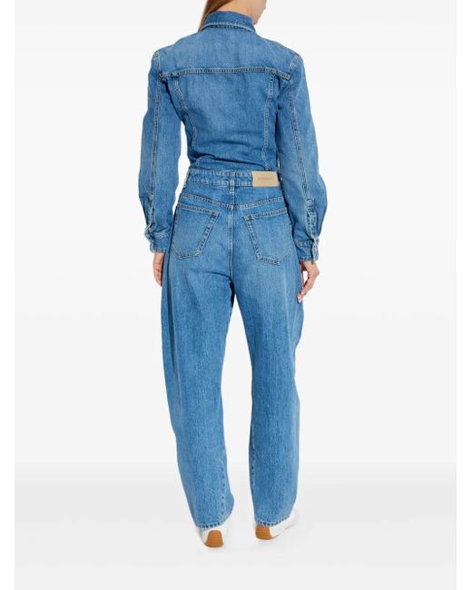 Combinaison En Jean À Col Chemise Givenchy en coloris Blue