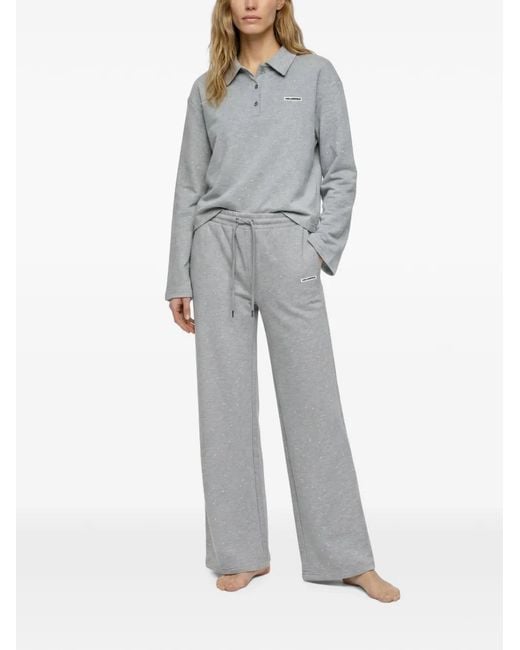 Karl Lagerfeld Gray Rhinestone Loungewear Pants