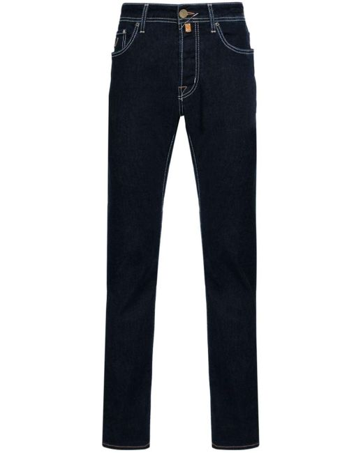 Jeans slim a vita media di Jacob Cohen in Blue da Uomo