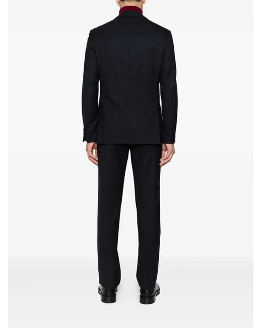 Lardini Black Two-Button Pocket Suit for men