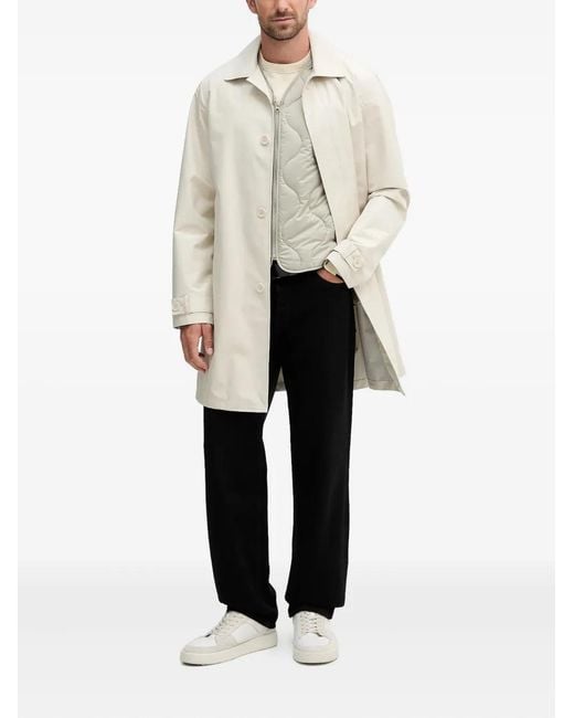 Benetton Natural Buttoned Coat for men