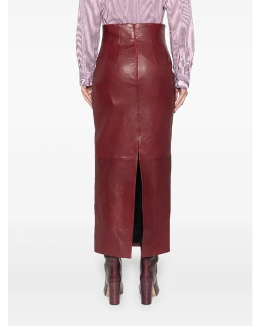 Gonna Midi Loxley di Khaite in Red