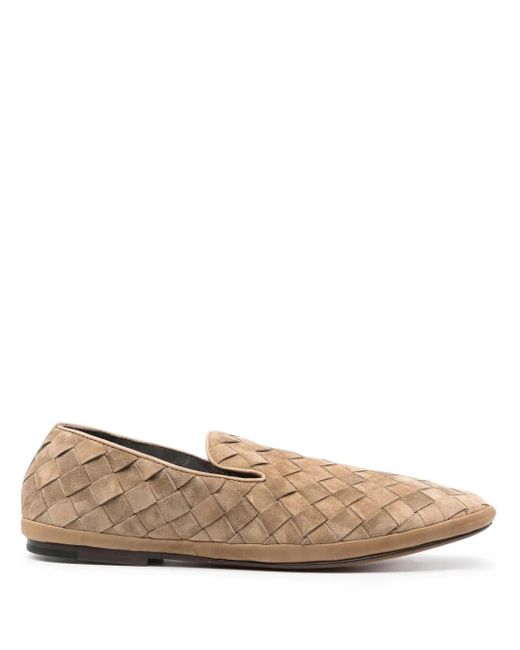 Henderson Brown Guinea Suede Loafers for men