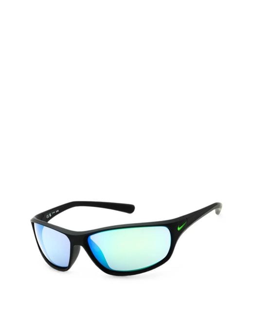Nike Green Rabid Rectangular-Frame Sunglasses