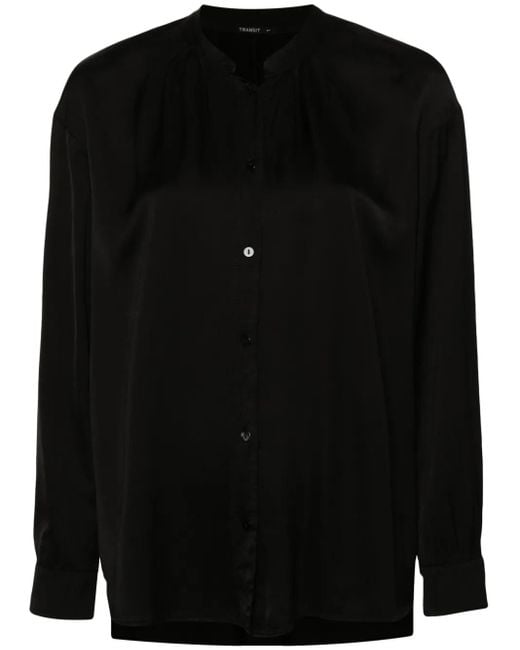 Transit ウール シャツ Black