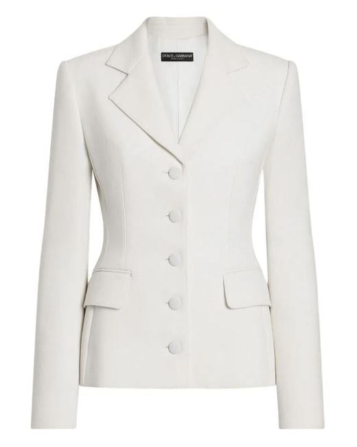 Dolce & Gabbana White Klassisches Sakko