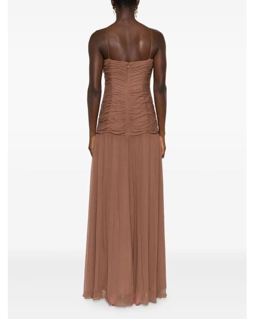 Staud Brown Dalton Dress