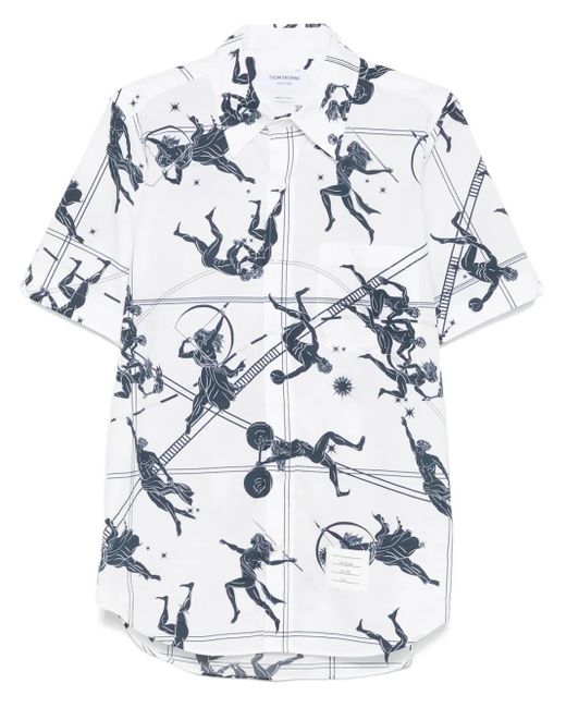 メンズ Thom Browne Illustration シャツ White