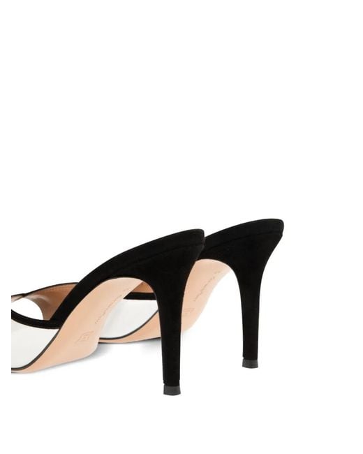 Gianvito Rossi Metallic Pointed-Toe Mules
