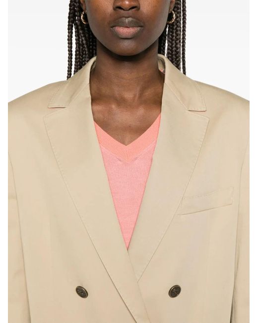 Etro Natural Notched Lapels Blazer