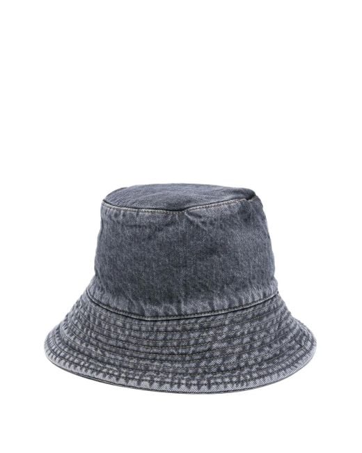 Rick Owens Blue Denim Bucket Hat for men