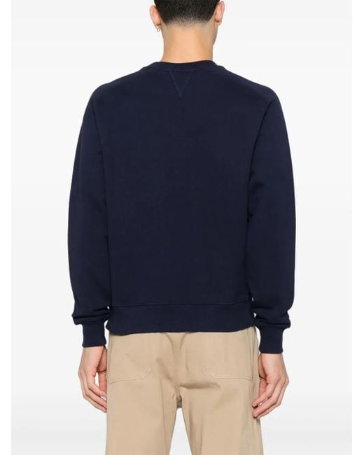 Fursac Blue Logo-Patch Sweatshirt for men