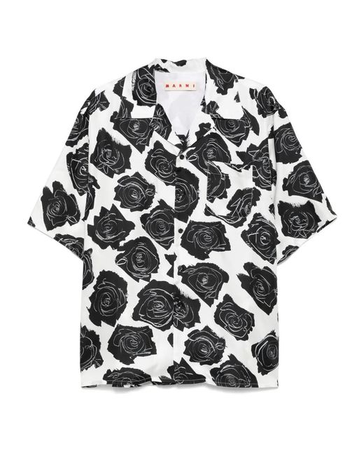 Marni Black Short Sleeves Shirt for men