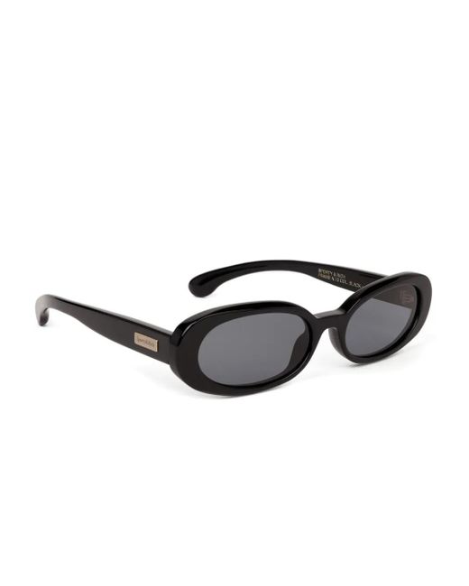 Sporty & Rich Black Oval-Frame Sunglasses