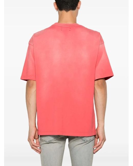 Amiri Pink Vintage Oversized Tee for men
