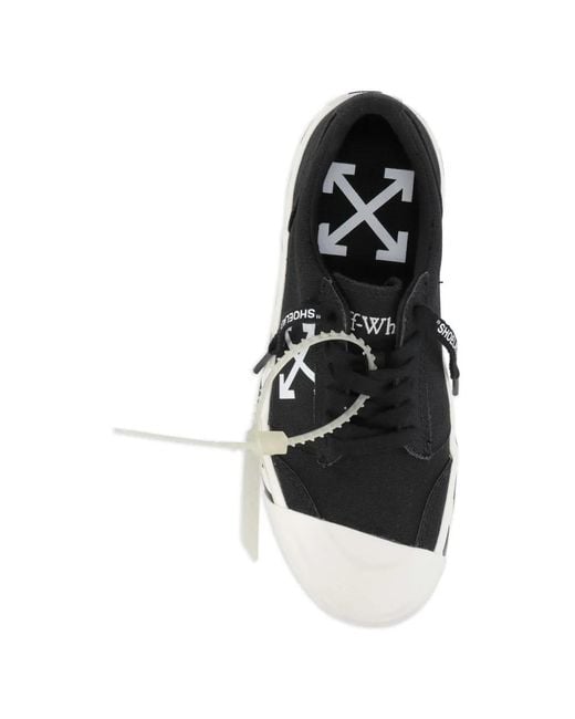 Off-White c/o Virgil Abloh Black Vulcanized Undercut Sneakers