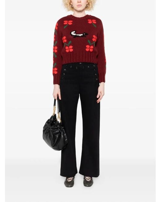 Bode Black Button-Detailed Jeans