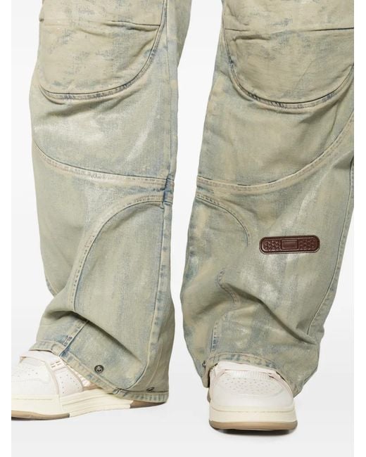 PDF White Biker Mice Panelled Jeans for men