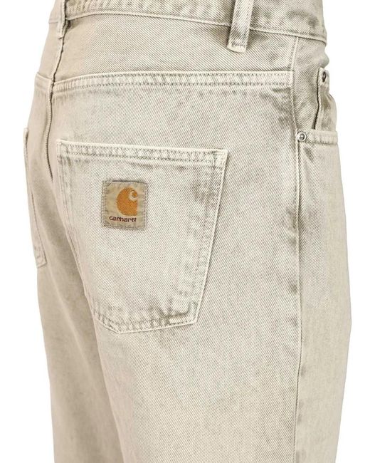 Carhartt Natural Newel Logo-Patch Jeans for men