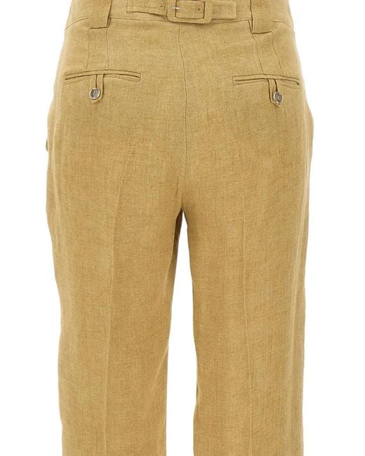 Marella Natural Pantalon Acciaio À Ceinture