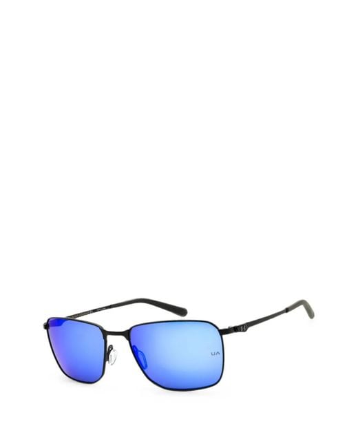 Under Armour Blue Scepter 2/G Rectangle-Frame Sunglasses for men