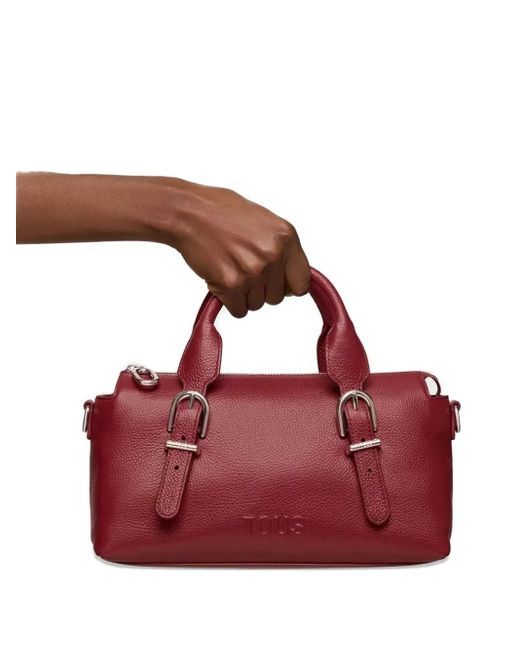 Tous Red Tote Bag mit Schnalle