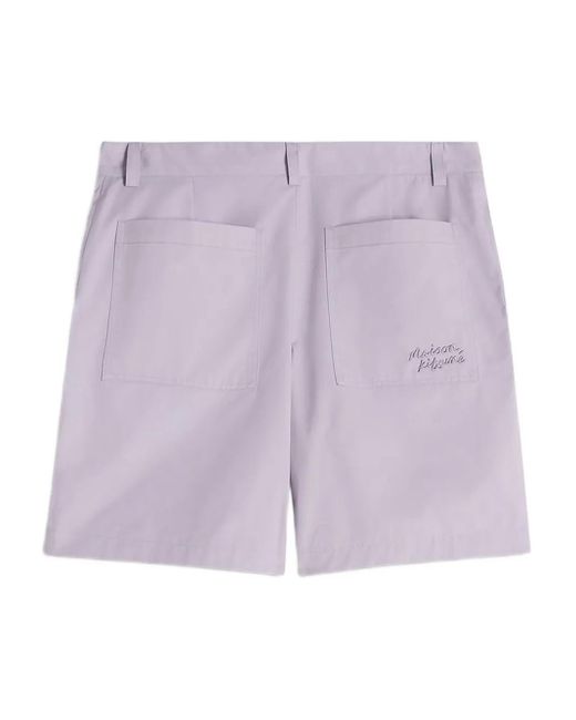 Maison Kitsuné Purple Pockets Shorts for men