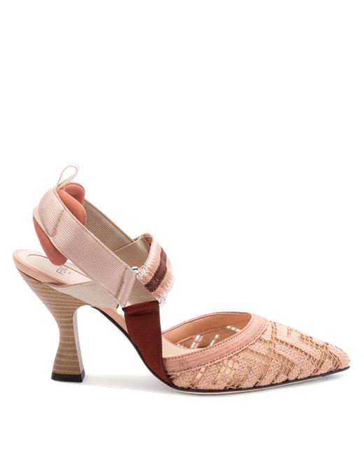 Fendi Pink Colibri Pumps 85mm