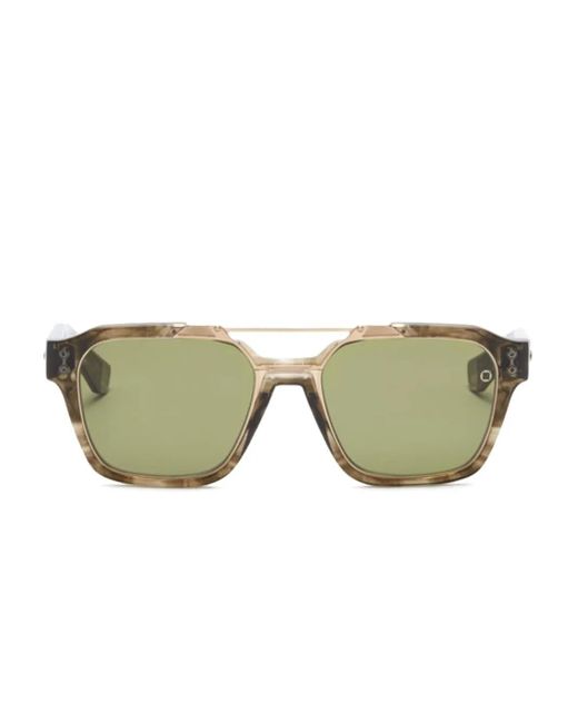 Akoni Sonnenbrille Mit Eckigem Gestell in Green für Herren