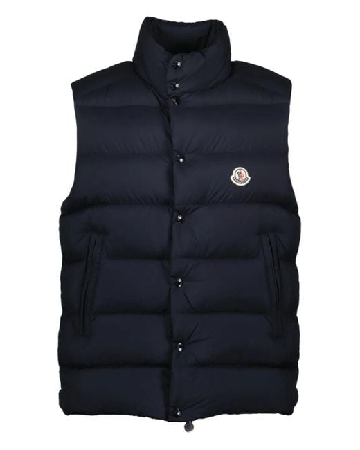 Moncler Blue Tibb Quilted Gilet for men
