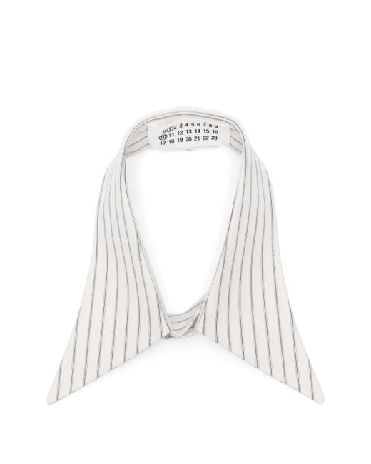メンズ Maison Margiela ストライプカラー White