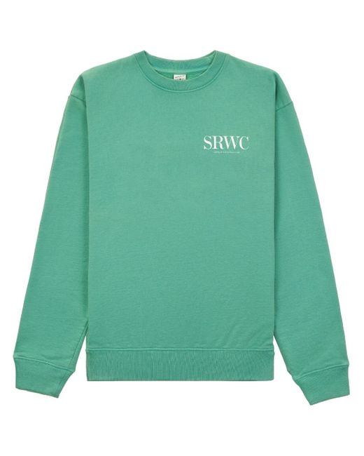 Sporty & Rich Upper East Side Cotton Sweatshirt in Green | Lyst
