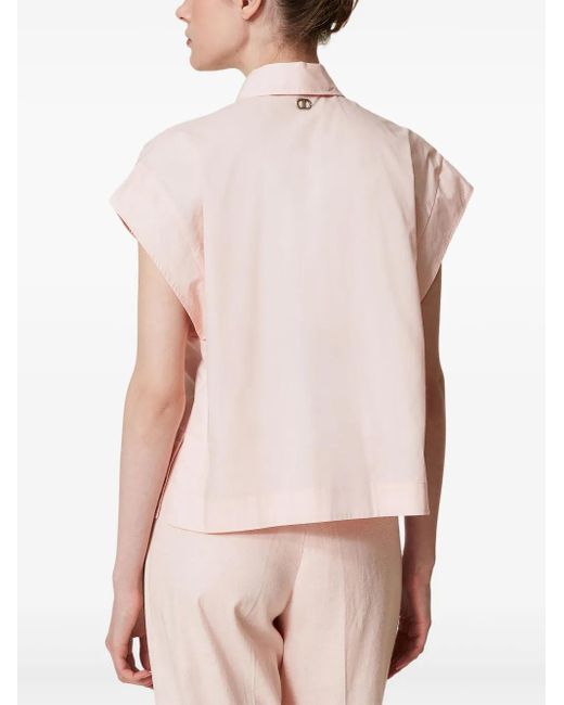 Twinset エンブロイダリー シャツ Pink