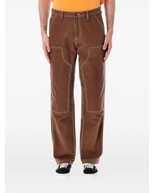 Vans Brown X Julian Klincewicz Contrast-Stitch Carpenter Trousers for men