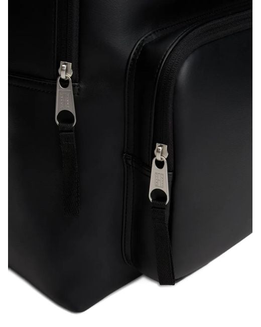 Tommy Hilfiger Black Zip-Fastening Backpack for men
