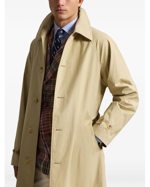 Polo Ralph Lauren Natural Balmacaan Buttoned Coat for men