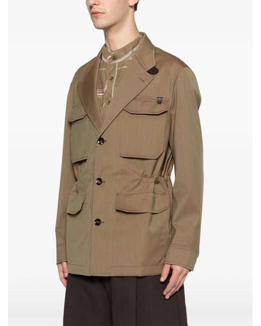 Brioni Natural Multi-Pocket Jacket for men