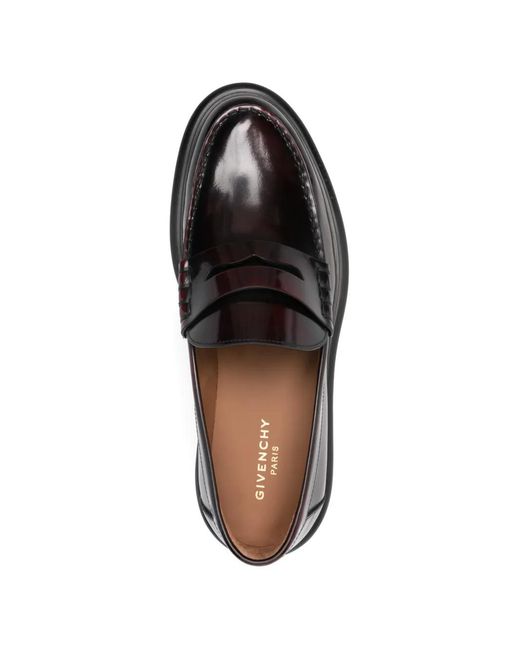 Givenchy White Leather Penny Loafers for men