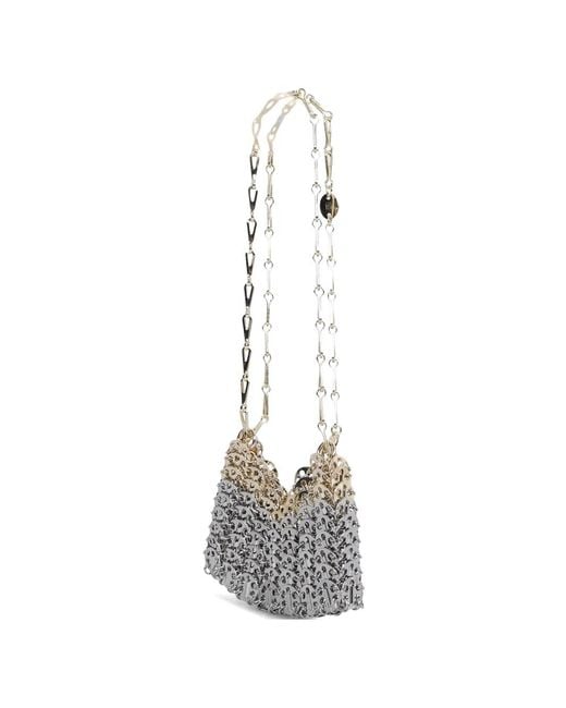 Rabanne White Nano Skyline Shoulder Bag