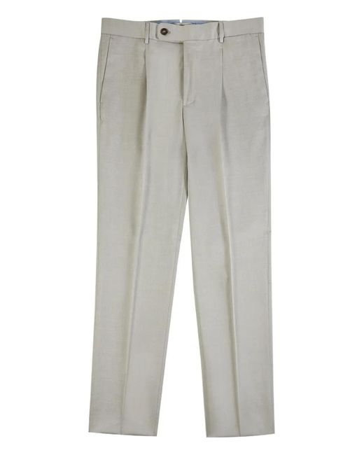 Incotex Gray Gabardine Trousers for men