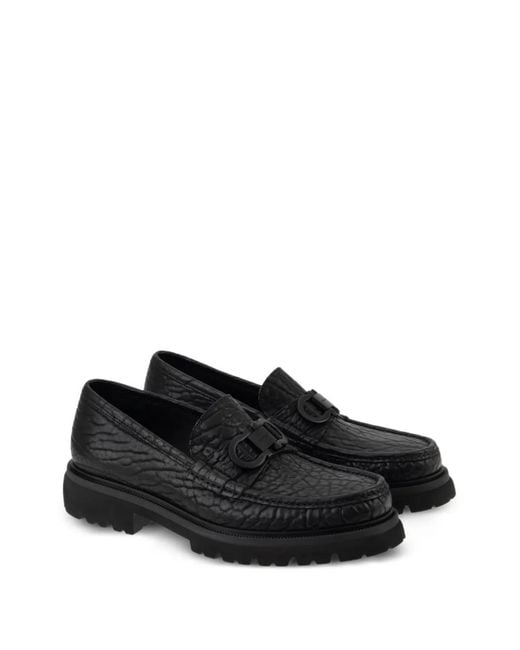 Ferragamo Black Flat Shoes