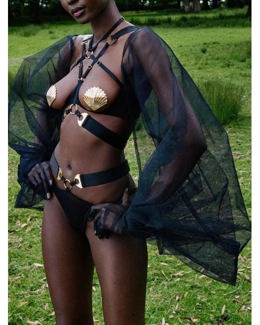 Bordelle Black Melusina Ouvert Ring Bra