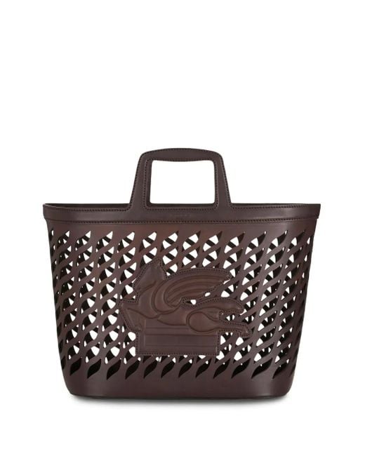 Etro Black Dark Medium Coffa Bag