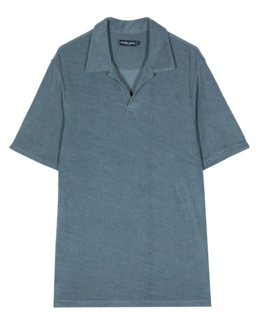 Frescobol Carioca Blue Faustino Cotton-blend Polo Shirt for men