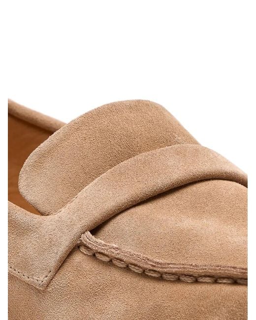 Marsèll White Round-Toe Suede Loafers for men