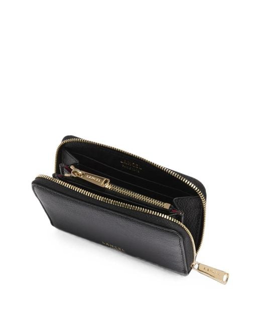 Lancel Black Bcbg Zip-Around Wallet