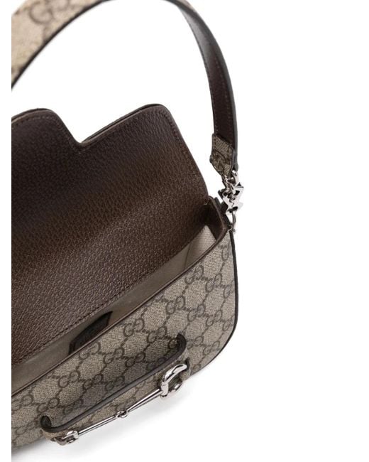 Gucci Horsebit 1955 Mini-Schoudertas in het Gray