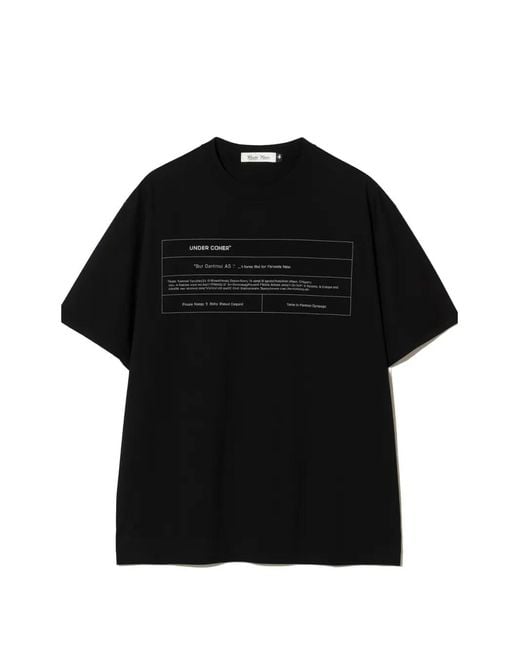Undercover Black Graphic-Print T-Shirt for men