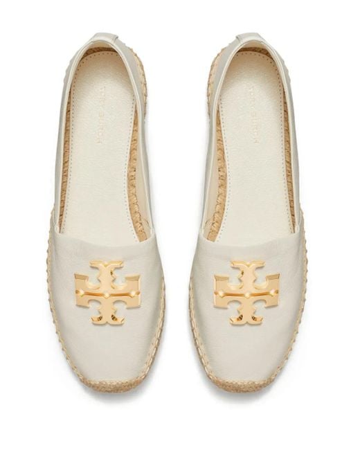 Tory Burch White Eleanor Espadrilles