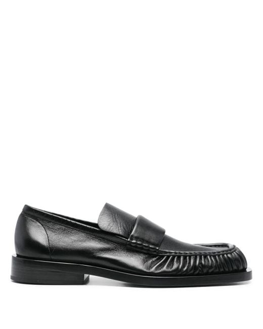 メンズ Jil Sander レザーローファー Black